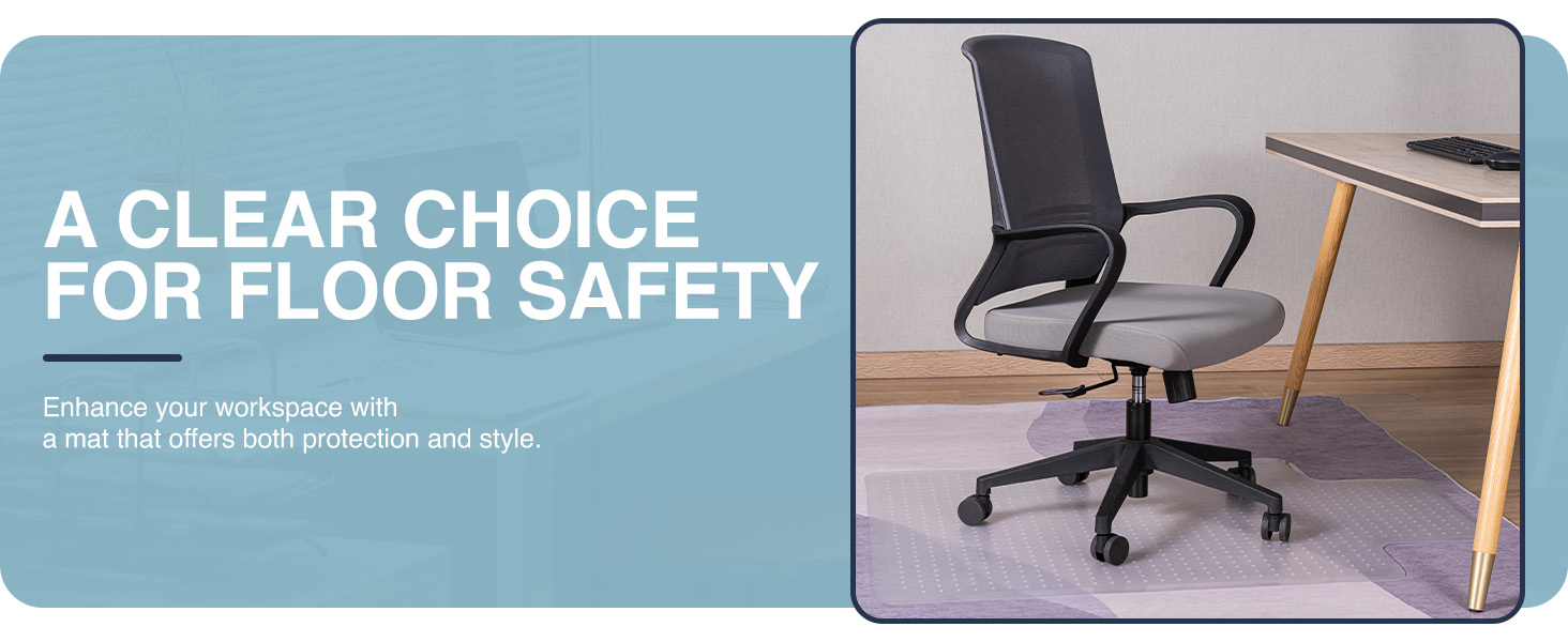 chair mat, floor protector, office chair mat, desk mat, hard floor mat, carpet mat, clear mat