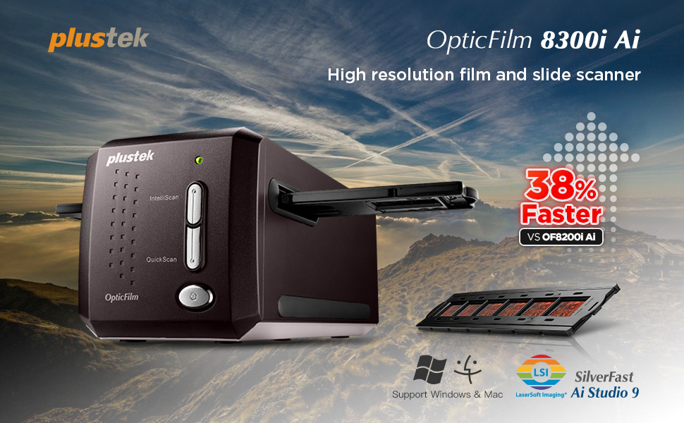 Plustek OpticFilm 8300i Ai - More efficient. More speed. More beautiful.