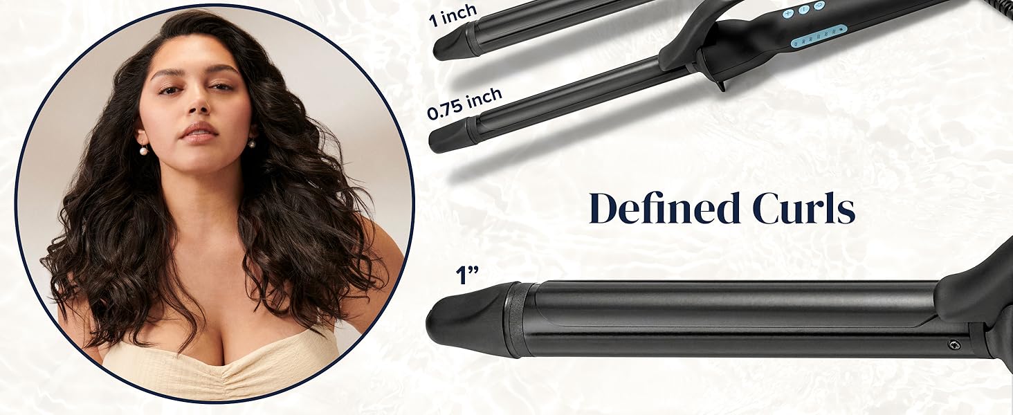  Bio Ionic ZOVALCURONEP Black Onepass Oval Wand Nanoionic Mx