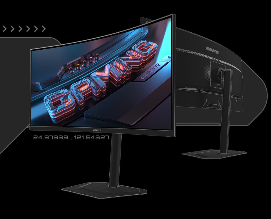 GIGABYTE G34WQC2 34-inch Curved Gaming Computer Monitor