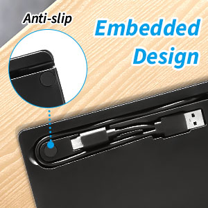 Embedded Design This ultra slim CD/DVD drive for laptop with embedded cable design, and the embedded