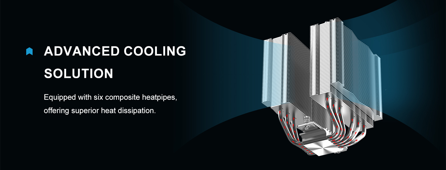 SAMA A60L Dual-Tower CPU Air Cooler