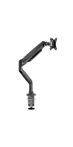 Single Monitor Adjustable Gas Spring Desk Mount for 15~34in Monitors
