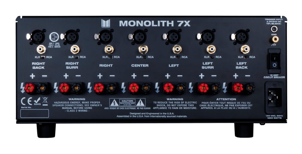 Monoprice Monolith Multi-Channel Power Amplifier - Black With 7x200 ...