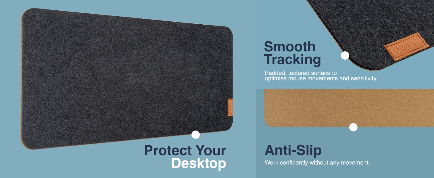 Desky Cork/Felt Desk Pad