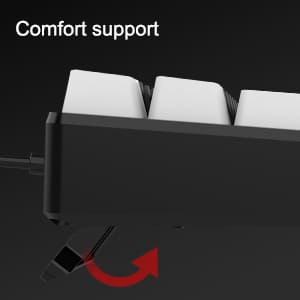 Ergonomically adjustable keyboard angle 7KEYS R&amp;D considering the large number of keyboard users and