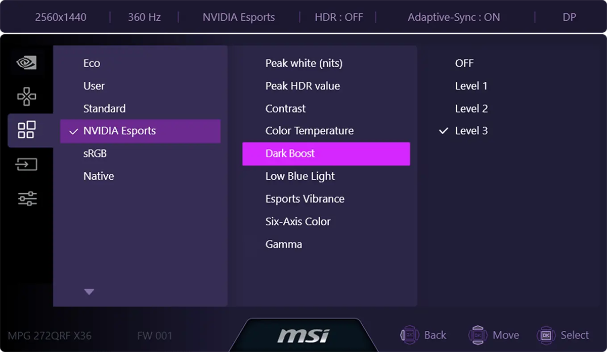 MSI MPG 272QRF X36 27” WQHD Gaming Monitor