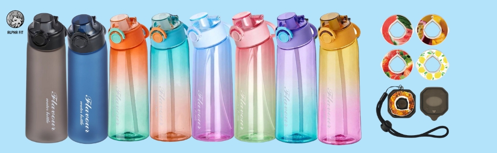 Alpha Fit Flavored Water Bottle - Air Up Compatible, 900ml/30oz Leak-Proof, BPA-Free