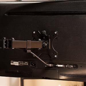 Mounting your monitors is easy with removable VESA plates that attach to the back of your screen and