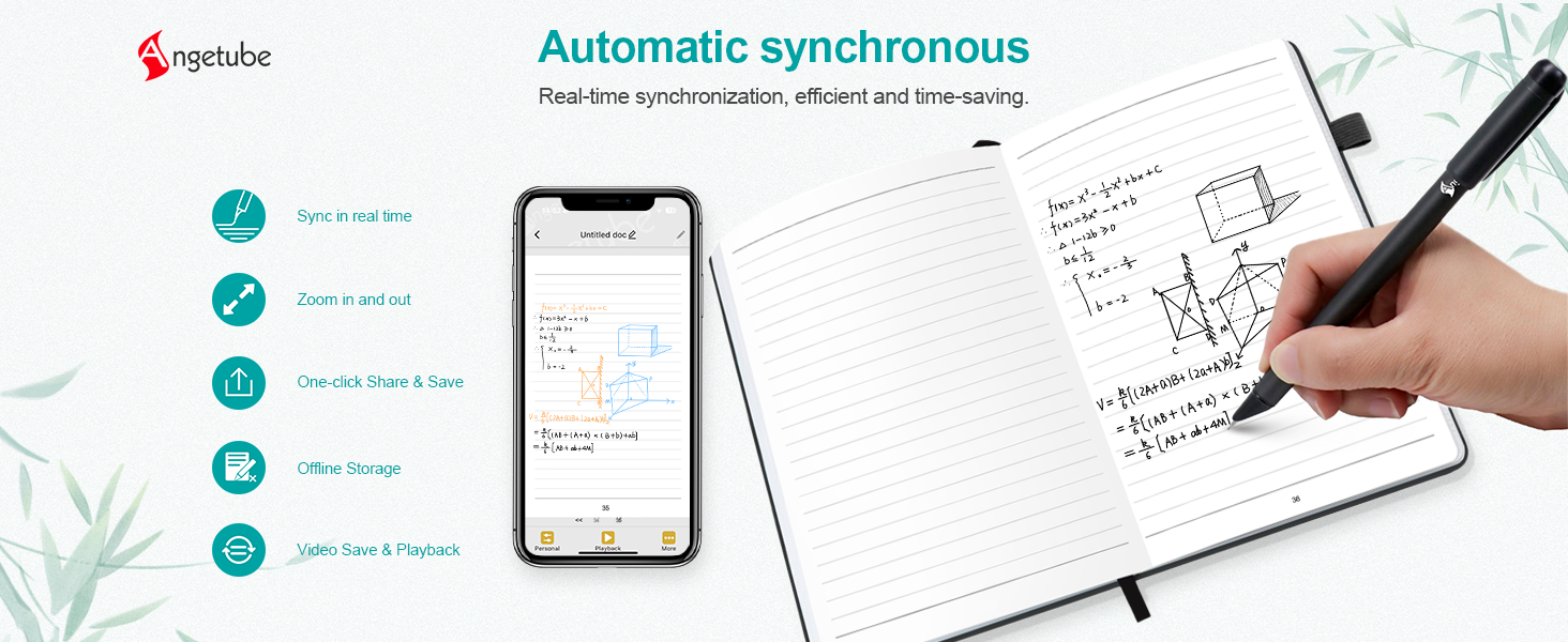 Automatic synchronous, Real-time synchronization, efficient and time-saving
