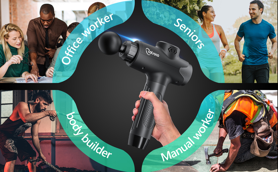 Cotsoco Massage Gun for Neck and Back,Portable Handheld Muscle