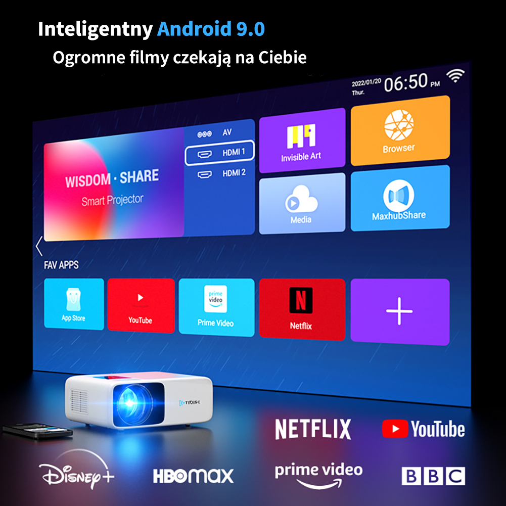 Video Projector Android TV 9.0