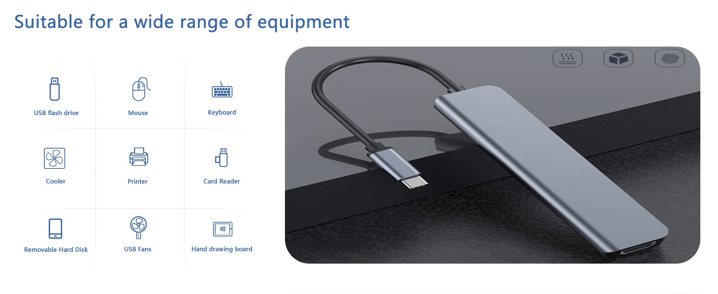 Jansicotek USB C Hub 4K 30Hz