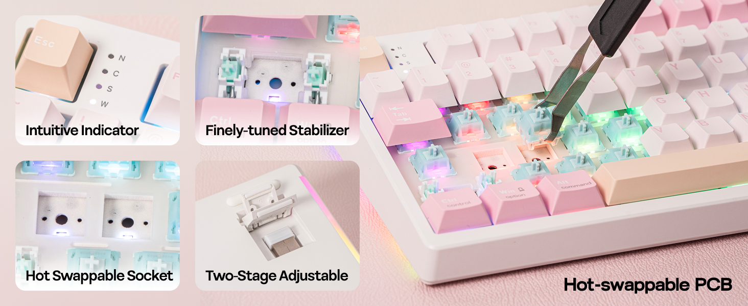 EPOMAKER TH108 PRO Full Size Mechanical Keyboard  Lubed & Tuned