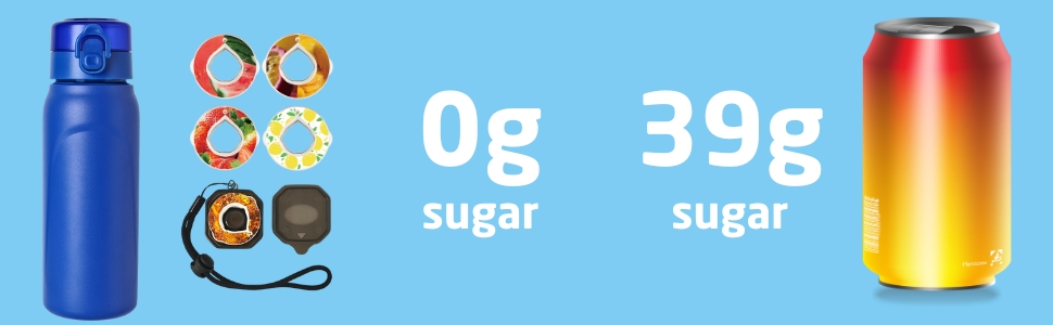 Hydrate Healthier - Ditch the Sugar with the Flavored Water Bottle