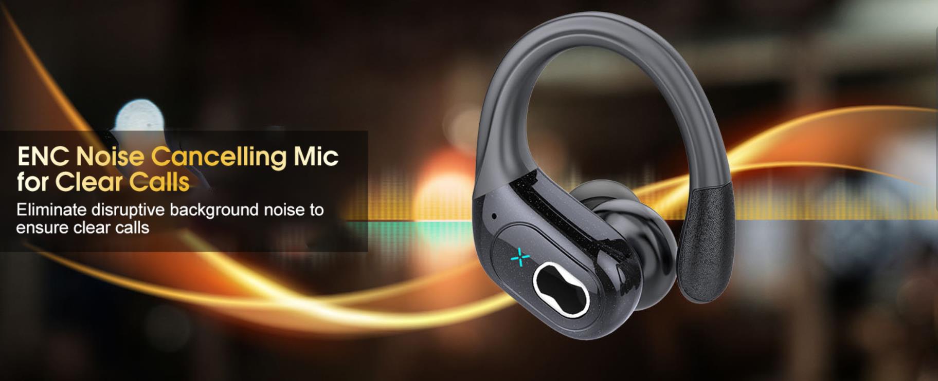 Wireless Earbuds 75hrs Bluetooth 5.4 Headphone Sport, Bluetooth Earbuds Stereo Deep Bass Over Ear Bu