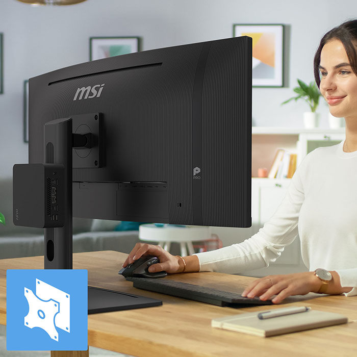 MSI PRO MP341CQPHG E12 Curved Computer Monitor