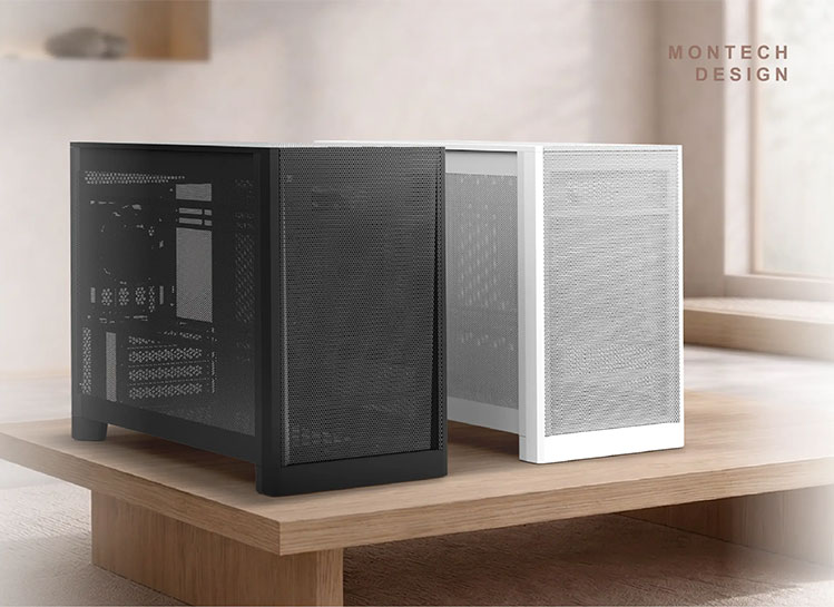 MONTECH TEN Micro ATX PC Case High Airflow Modular Mesh Chassis 