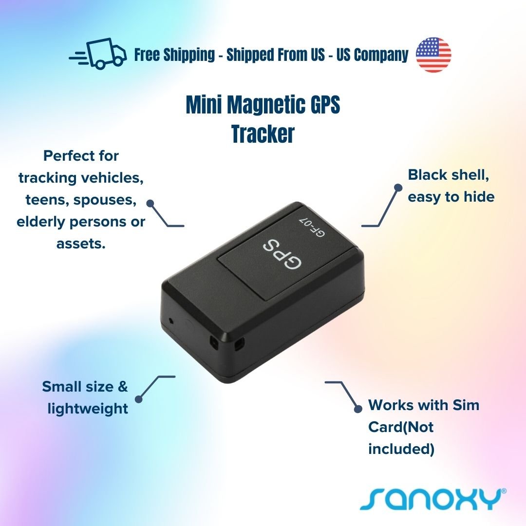 SANOXY Mini-Magnetic GPS Tracker Real-Time Car Truck Vehicle