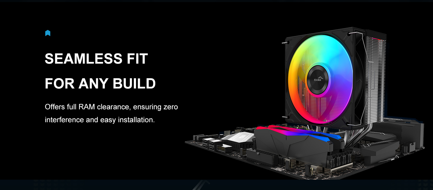 SAMA A40L Single-Tower CPU Air Cooler