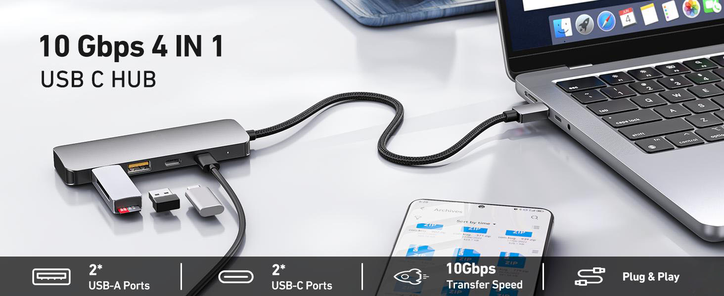 10Gbps USB C Hub