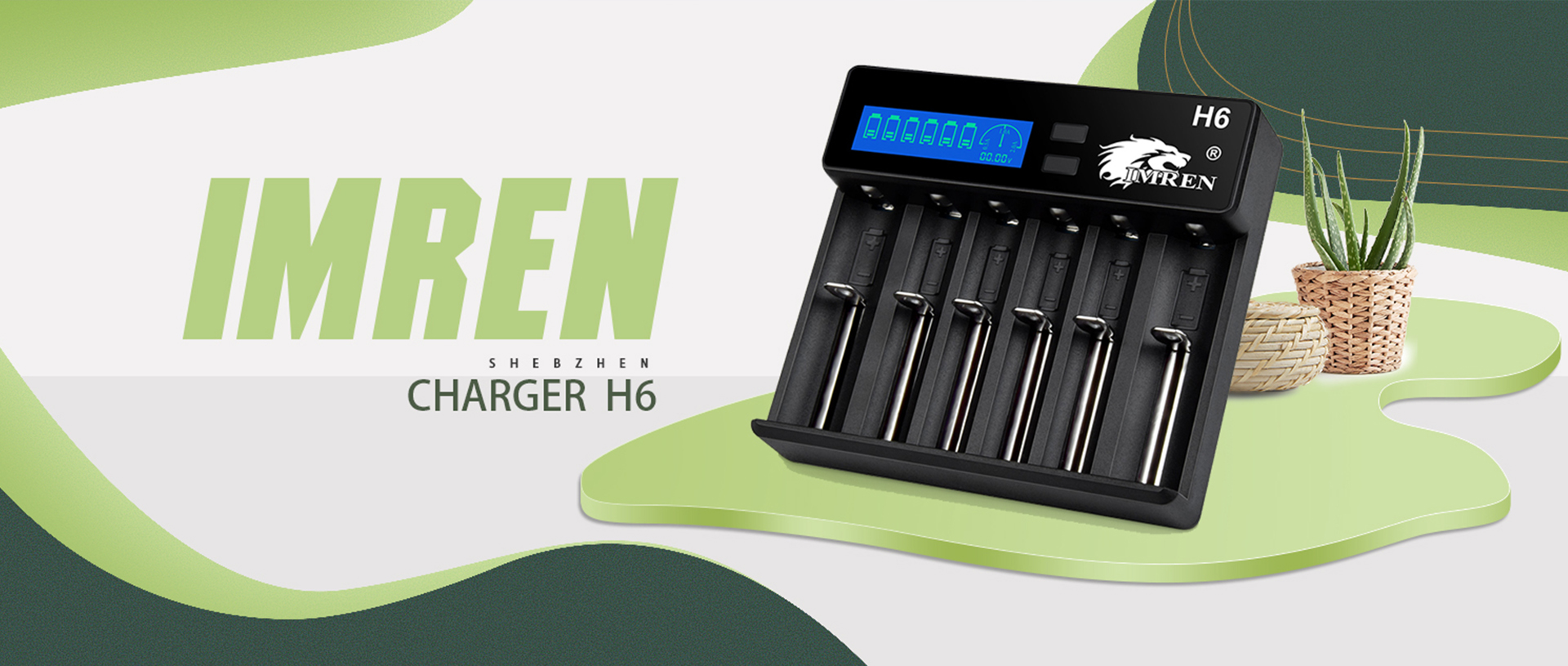 H6 18650 Battery Charger