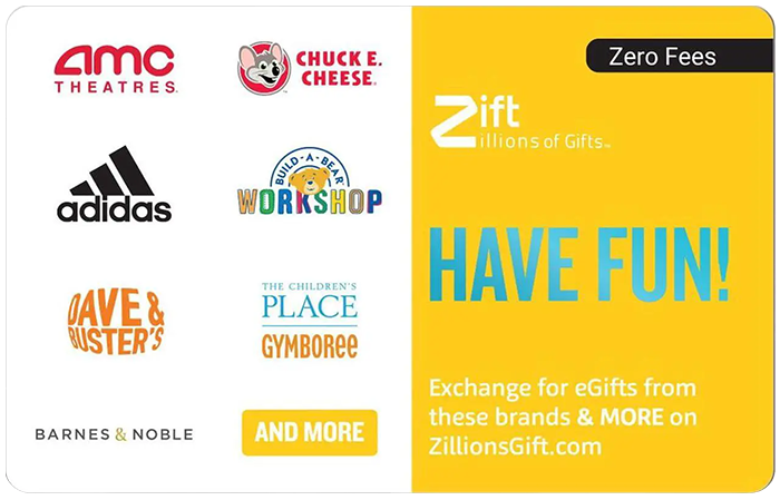 Zift Zillions of Gifts E-Gift Card