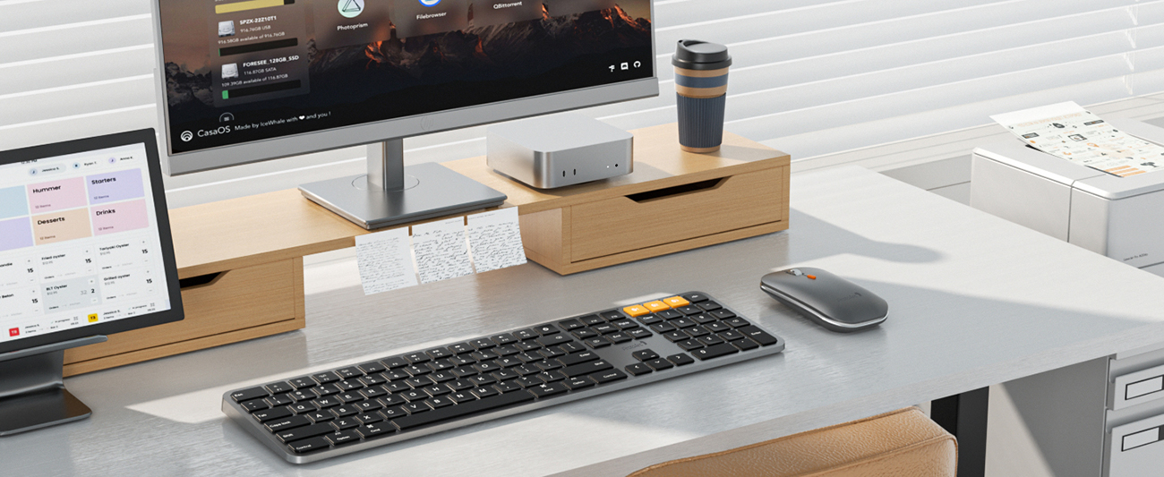 ProtoArc® KM100-A Backlit Bluetooth Keyboard and Mouse Combo for Mac