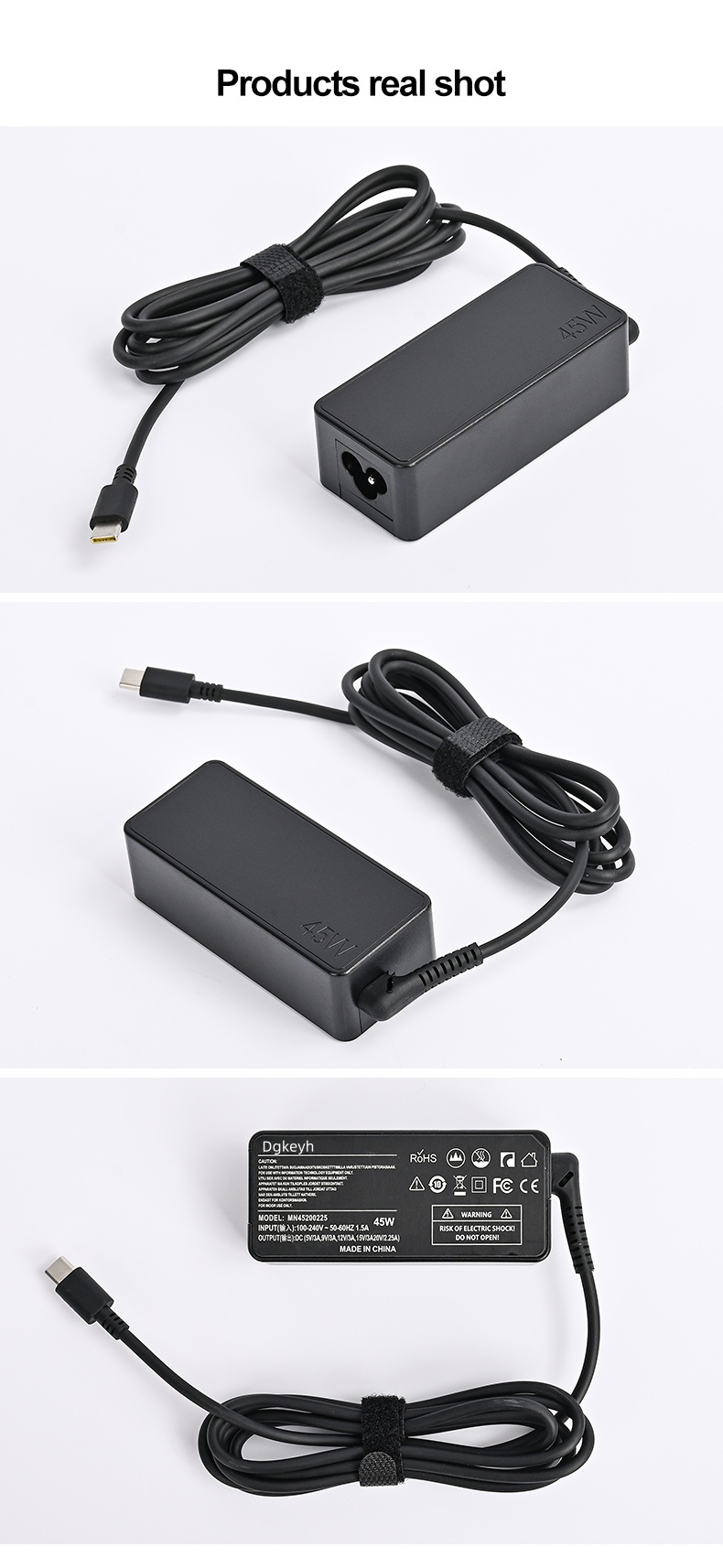 Dgkeyh Suitable for Lenovo HP Asus Acer Dell and other 45W Type-C laptop charger Adapter