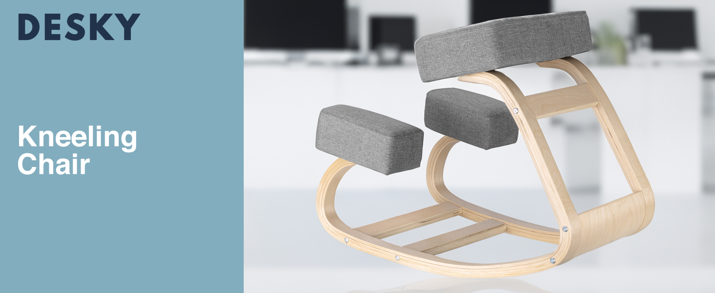 ergonomic kneeling chair, adjustable posture stool, kneeling office chair with wheels