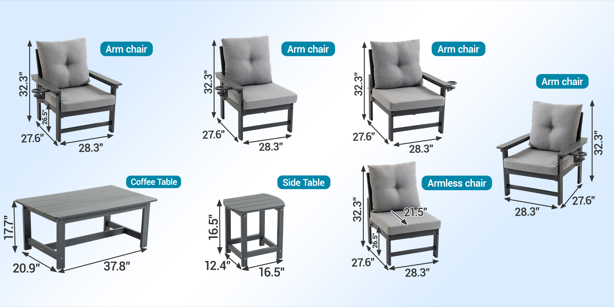Outdoor Patio Furniture Set