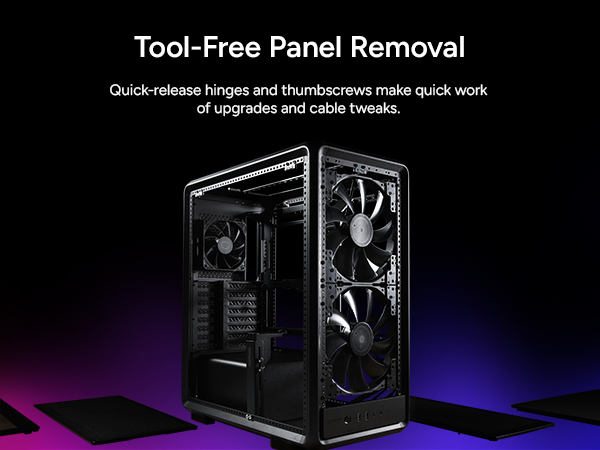 Cooler Master MasterFrame 500 Mesh Black ATX Mid-Tower PC Case