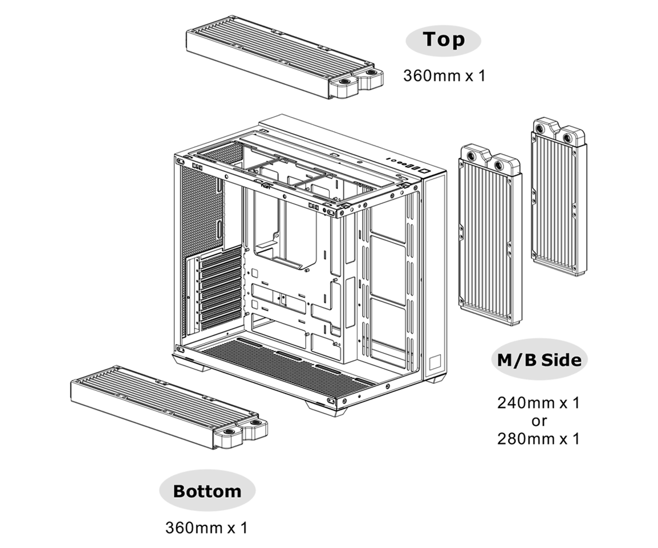 Thermaltake View 380 TG ARGB Mid Tower Chassis