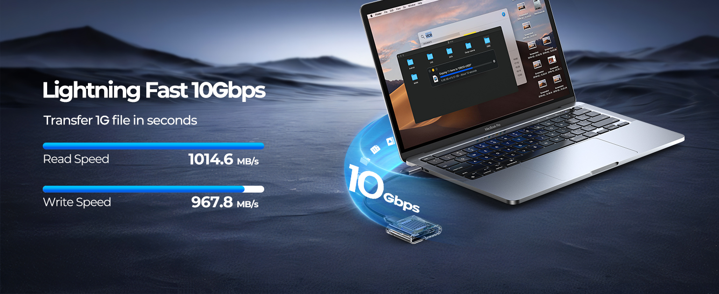 ORICO M.2 2230 NVMe SSD Enclosure, 10Gbps USB C 3.2 Gen2 to NVMe Adapter for iPhone 15 Pro Max ProRe