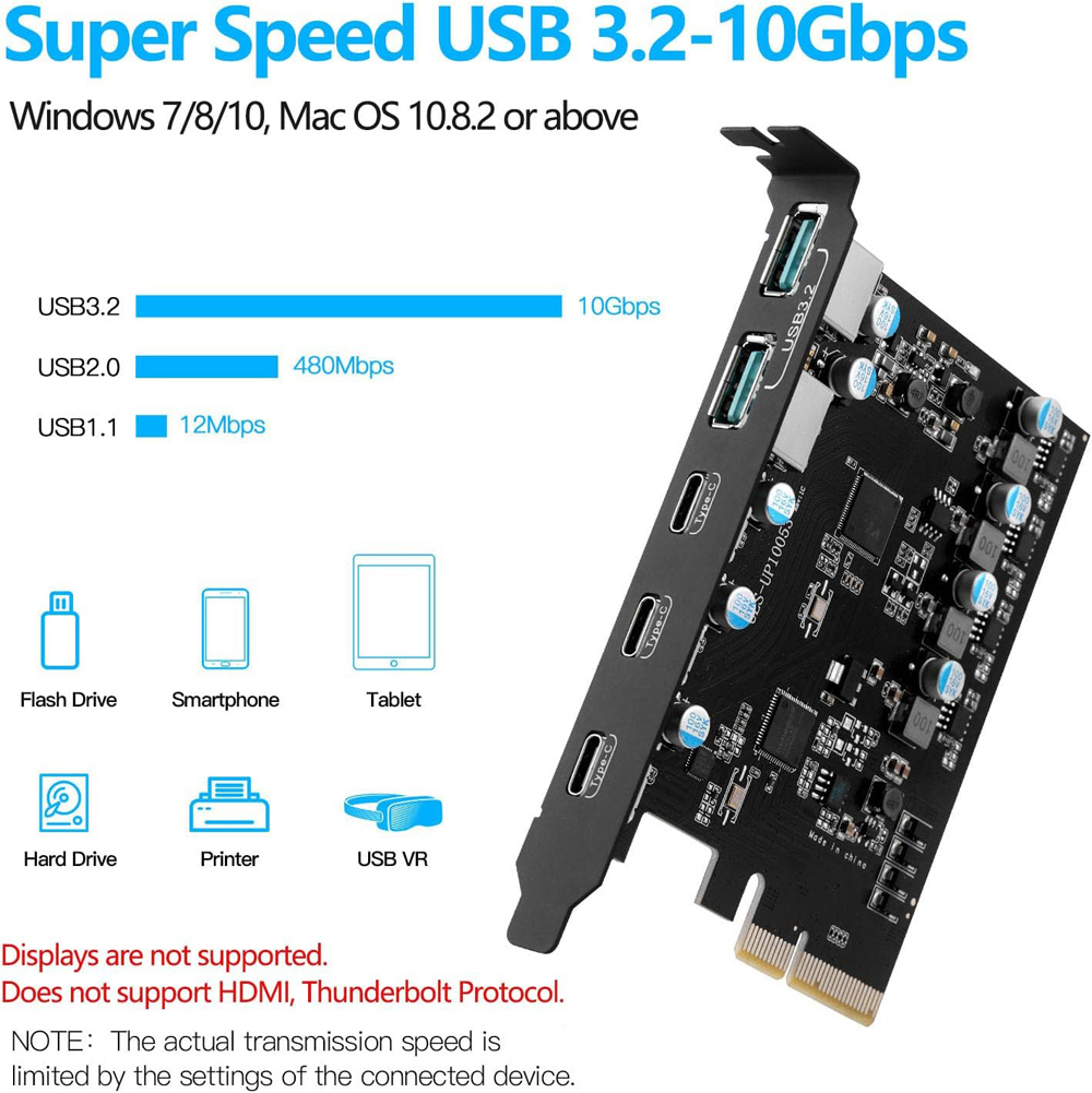 USB3.2 Gen2 PCIE Expansion Card