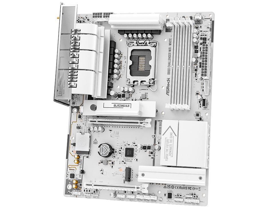 ASRock B860 CHALLENGER WIFI WHITE Motherboard