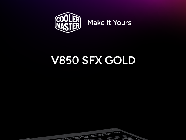 Cooler Master V850 SFX Gold Full Modular Power Supply Black