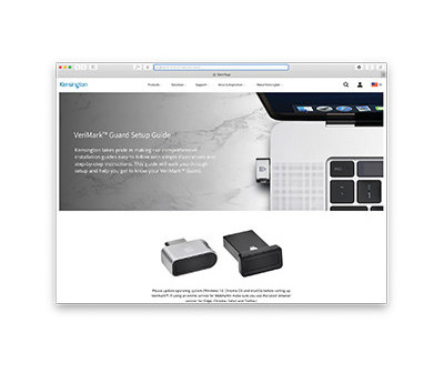 Kensington K64708WW VeriMark Guard USB-A Fingerprint Security Key