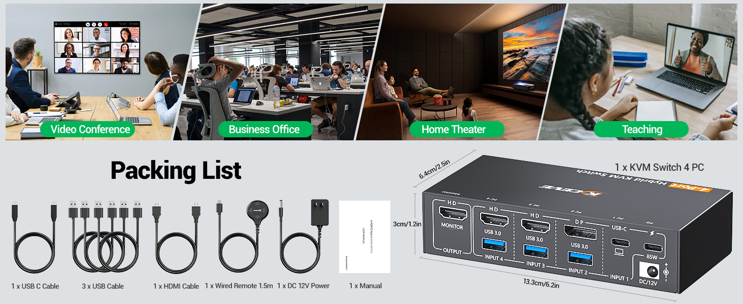 4 USB 3.0 ports support 5Gbps data transfer speed. Compatible with common systems