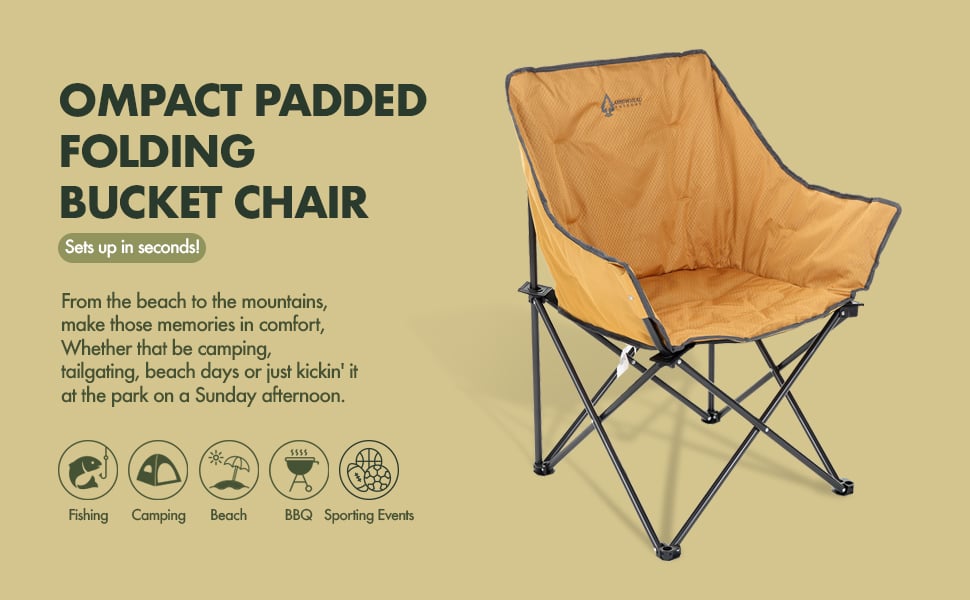 Foldable bucket online chair