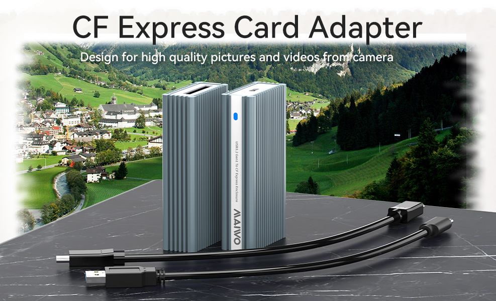 USB C 3.1 Gen 2 Type C to CF Express Reader