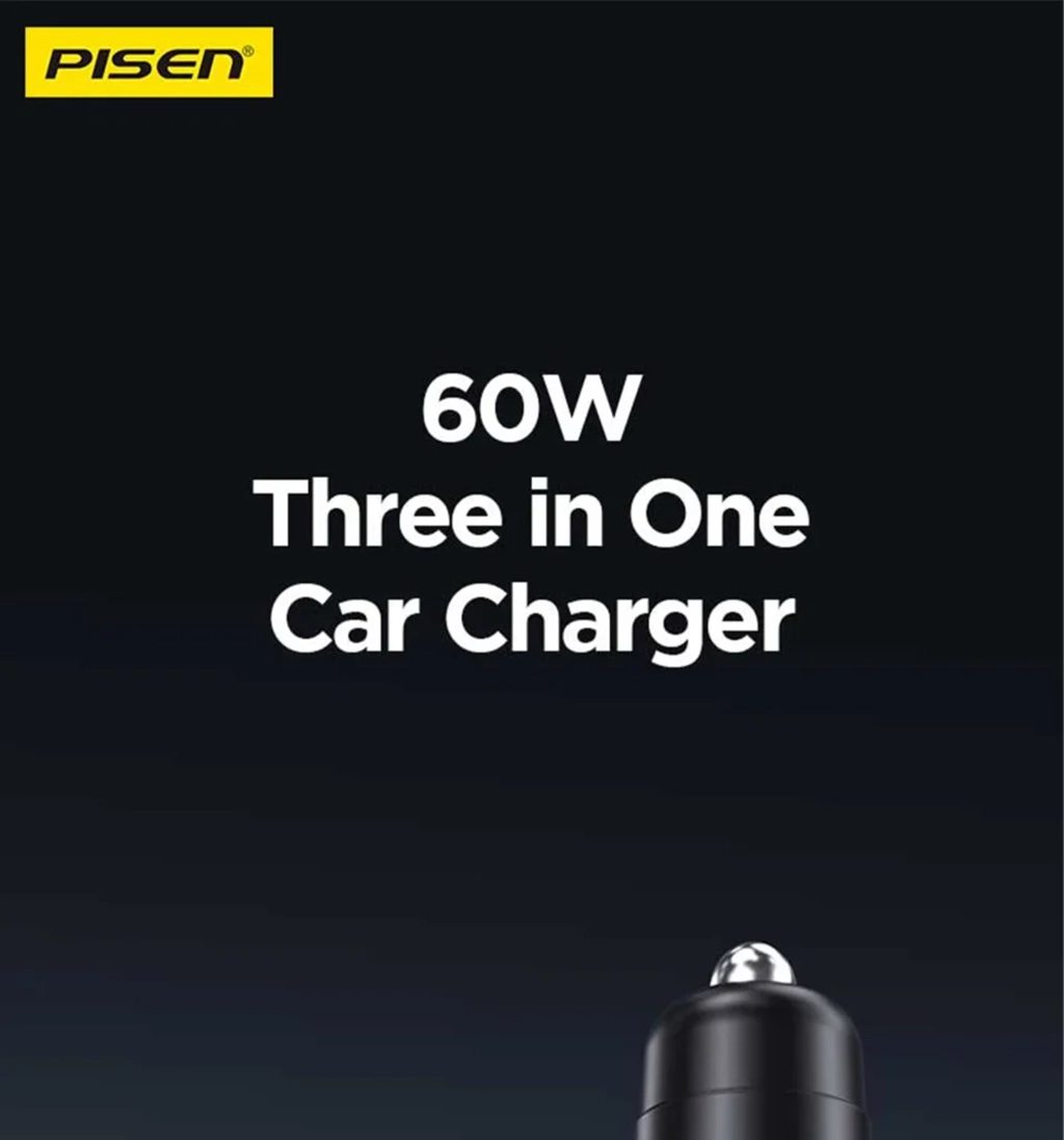 PISEN TP-C79 60W Multi-port Fast Charging Car Charger