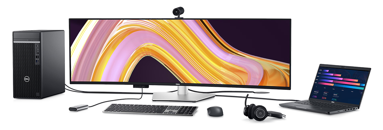 Dell U4924DW UltraSharp 49 Curved USB-C Hub Monitor