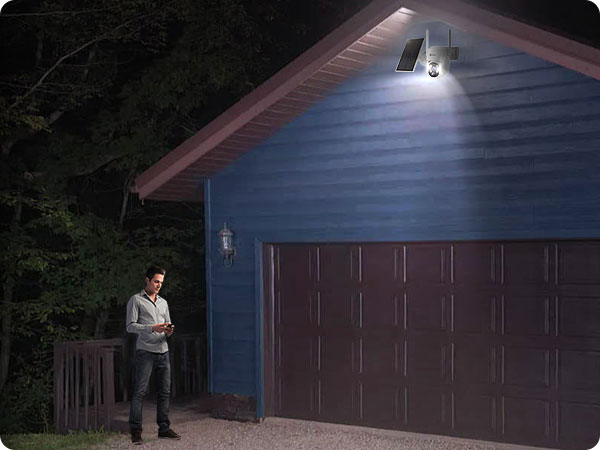 security camera with spotlight