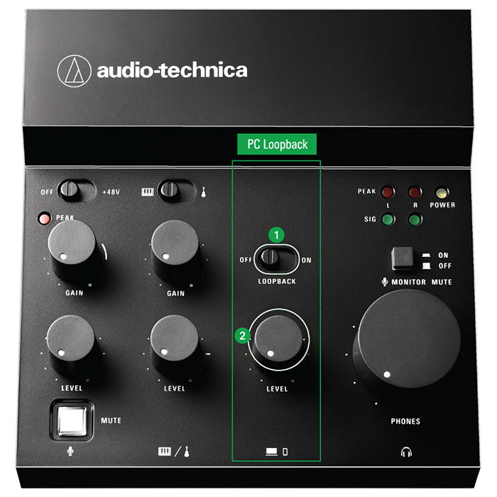 Audio Technica AT-UMX3WH Live Streaming USB Audio Mixer Interface
