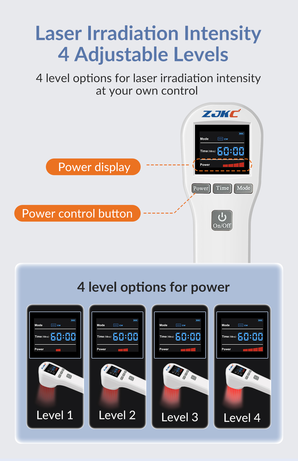 Handheld Cold Laser Therapy Device