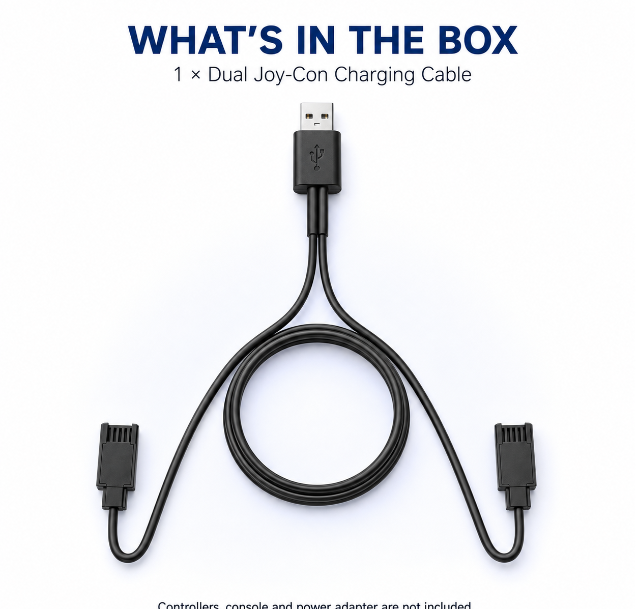 Joy-Con charging cable package, dual controller charger cable