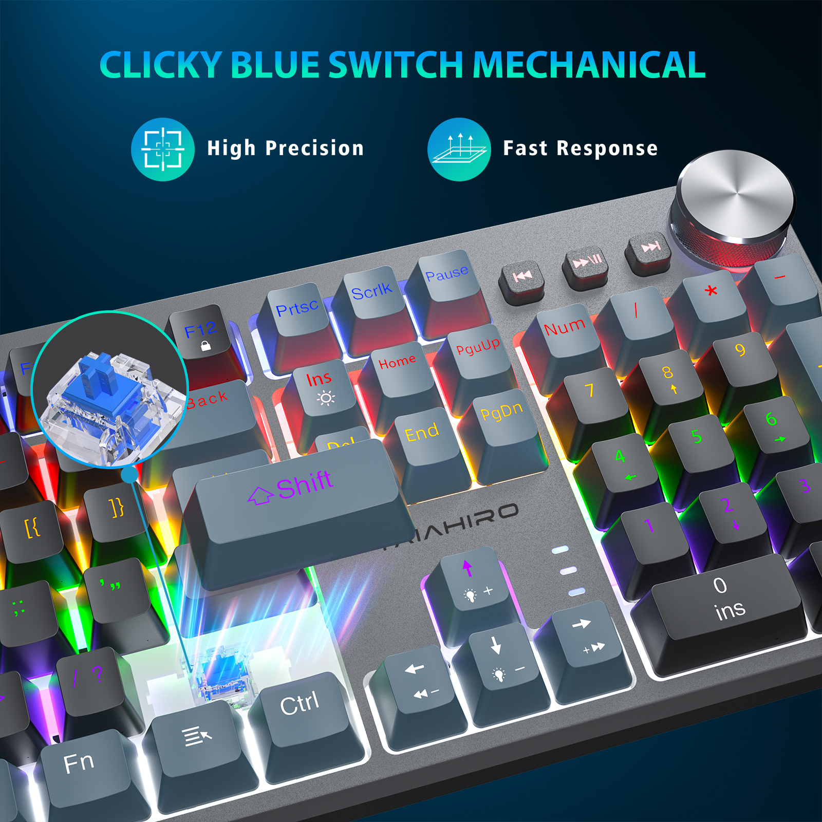 013-BK1906 Mechanical Keyboard-Black