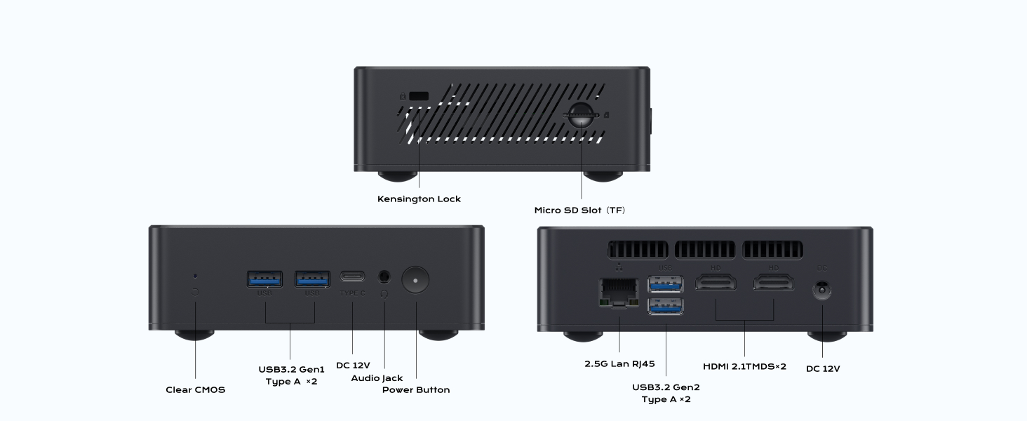 MINISFORUM Mini PC UN100P Alder Lake N100 Micro Computer MINISFORUM Mini PC UN100P Alder Lake N100 Micro Computer