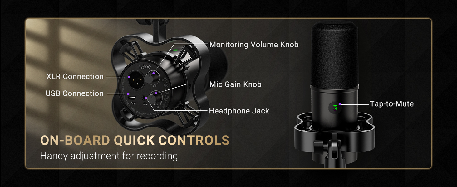 FIFINE K688 Neo USB/XLR Podcast Microphone
